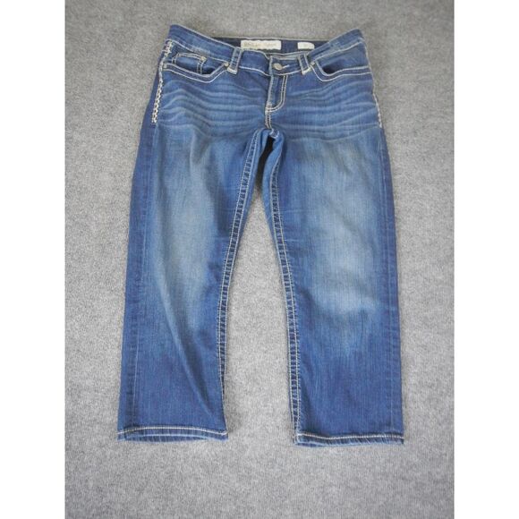 BKE Denim - BKE Culture Cropped Jeans‎ Women's Size 32 Medium Wash Contrast Stitching